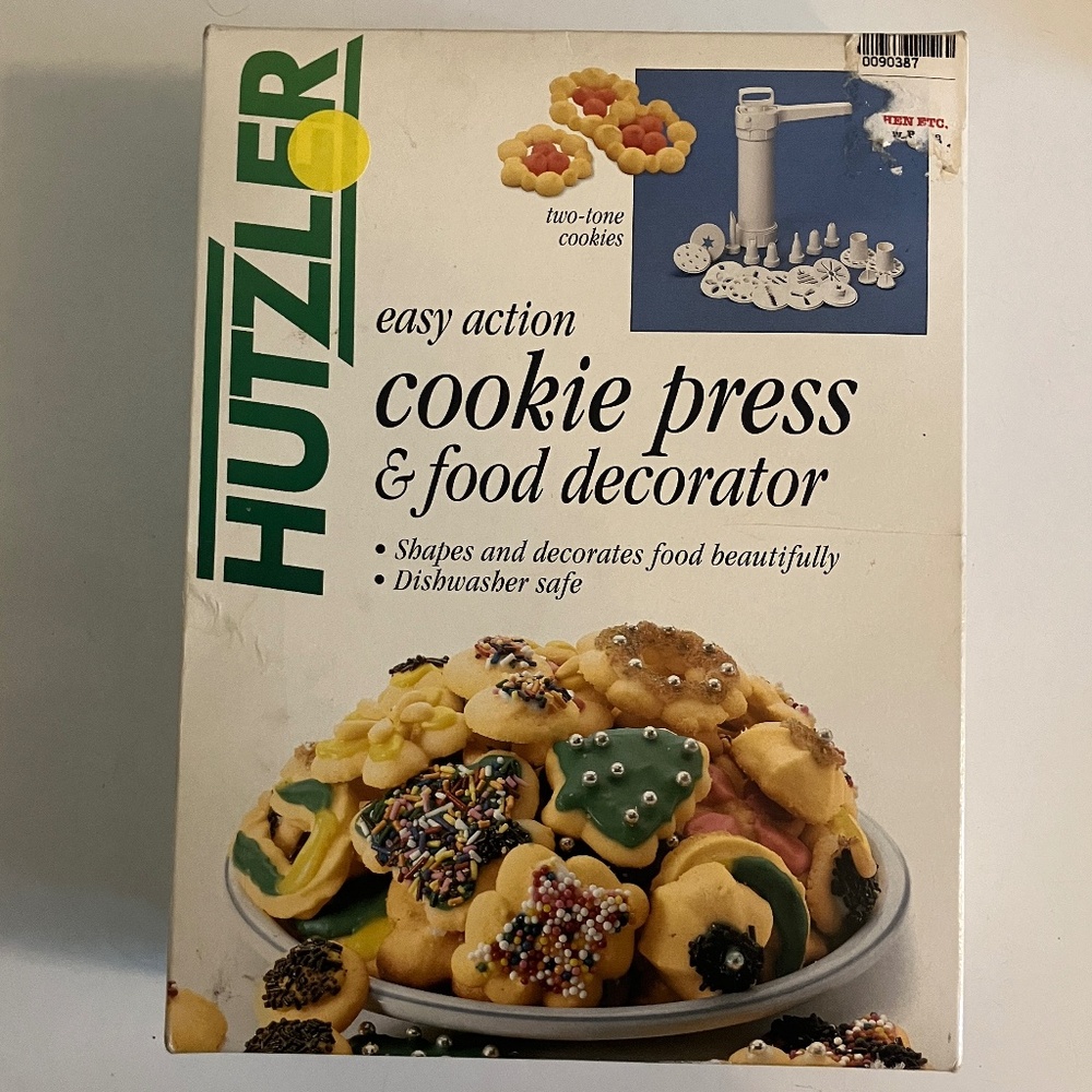 Hutzler Easy Action Cookie Press and Food Decorator (1998) Vintage)